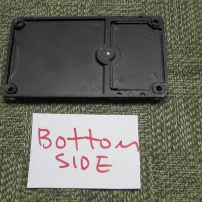 used Stinger Effects Pedal BOTTOM PLATE and BATTERY COVER & Screw (NO pedal included / NO other items included) late 1980s - Metal Plate with Black Finish, Black Rubber Padding, Black with Silver Graphic Bottom Label (made by the Martin Guitar Co) image 13