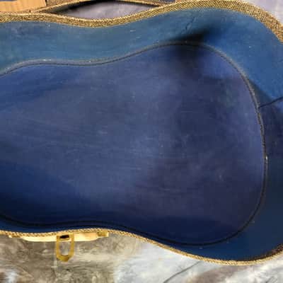 Vintage RARE 1950 Branded Gieb Gibson Epiphone Guild Brown Soft Shell Guitar Case image 11