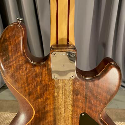 Wal Custom 1983 MKI Mark1 Fretless Bass Left Handed With Flamed Hydua Facings (Original Owner) image 10
