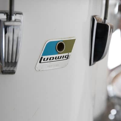 1980s Ludwig White Cortex "Concert Tom" Drum Set image 8
