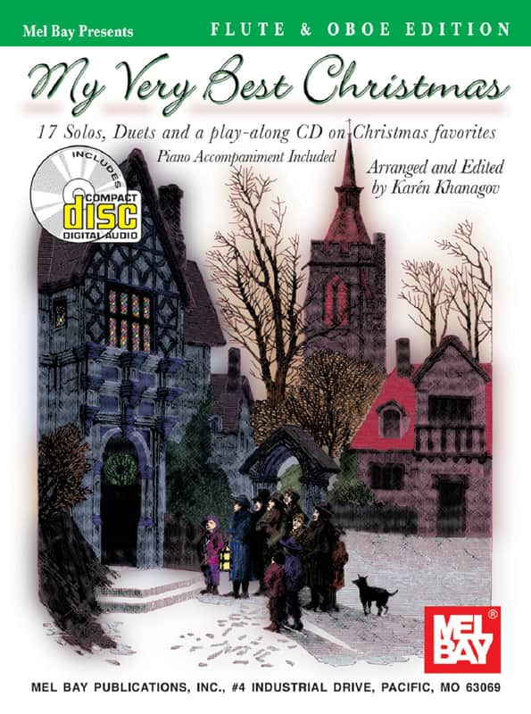 Mel Bay 20657BCD My Very Best Christmas, Flute and Oboe Edt. (Book and CD) image 1