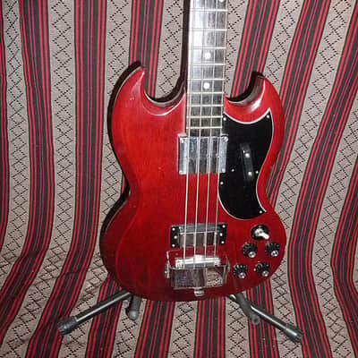 Greco EB-420 SG Bass 1974-75 Cherry Red FREE Shipping to the US. See note for more info image 3