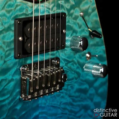 Tom Anderson Drop Top - Super Strat w/ VA Booster & Custom Pups  Bora Blue Surf image 16