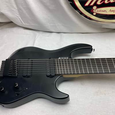Kiesel Osiris Multiscale 8 Headless Baritone 8-string Guitar with Gig Bag 2018 - Jet Black image 2