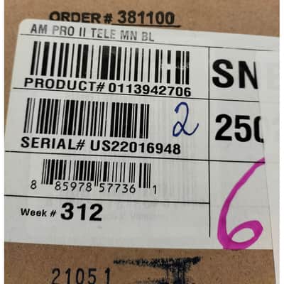 Fender American Professional II Telecaster Maple Fingerboard, Black image 22