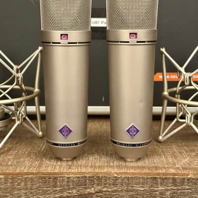 Vintage Neumann U 87 Condenser Microphone Stereo Pair. Close SN. Great Shape U87 1982 image 2