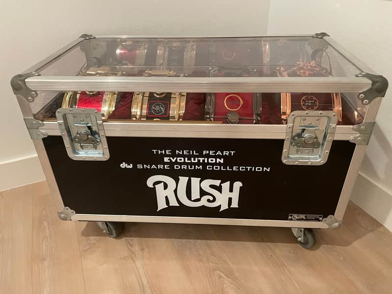 Neil Peart Rush Evolution Snare Drum Collection total of 4 Snares ORIGINAL ALL MATCHING serial numbers image 1