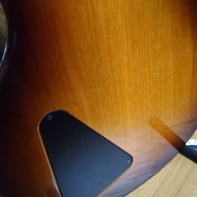 Hamer Artist Korina P90 Semi-Hollow Electric Guitar JazzBurst image 10