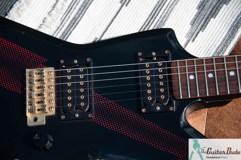 1980 Aria Pro II ZZ Deluxe - Red Thunderbolt = Metal Master