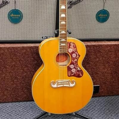 2022 Epiphone Inspired by Gibson J-200 Acoustic-Electric Guitar w/Case! Antique Natural! VERY NICE!!! image 2