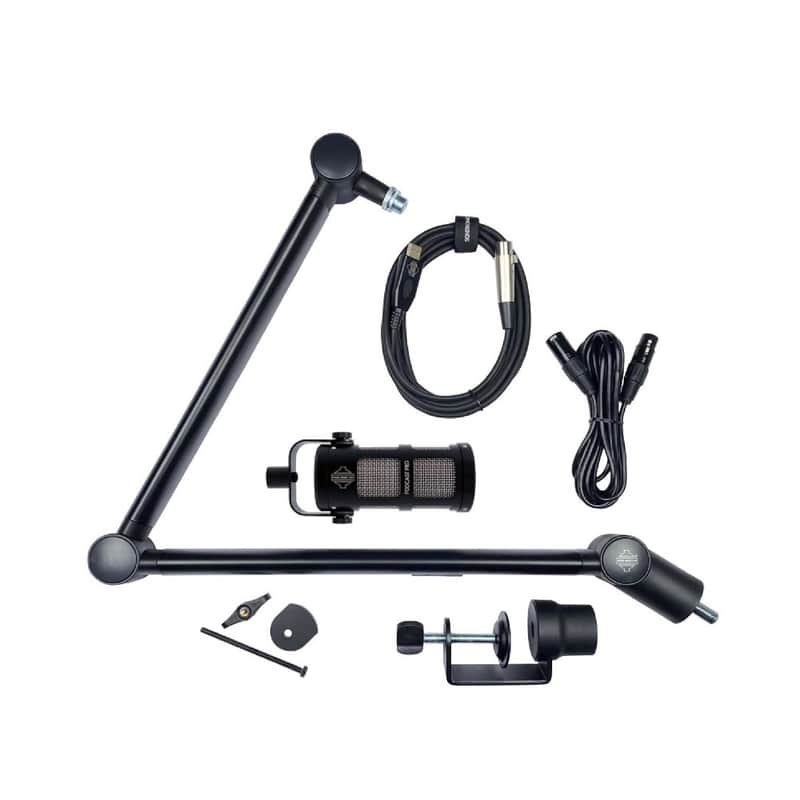 Sontronics Voicecasting Pack - Podcast / Streaming / Broadcast Microphone Set. Black image 1