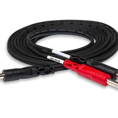HOSA STP-203 10' Insert Cable, 1/4 In TRS To Dual 1/4 In TS image 2
