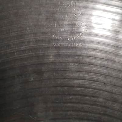 Vintage Zildjian K 13 inch hi hat cymbal image 3