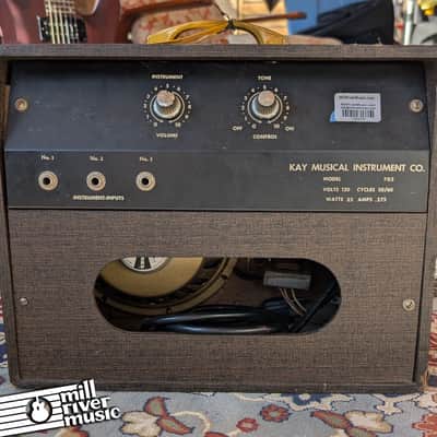 Kay Model 703 Vintage Tube Combo Realistic Speaker Serviced 1960s - Used image 4