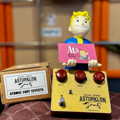 Atomic Fart Effects  ASTURKLON BOUTIQUE OVERDRIVE ( Hand Made Point to Point)  2026  - GOLD RELIC image 5