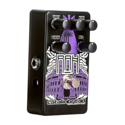 Catalinbread RAH Overdrive Effects Pedal with Three-Knob Tone Circuit and Mid and Bass Controls (Purple) image 4