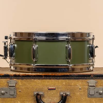 1990s Slingerland Nashville Era Radio King Refinished in Forest Green - 5.5x14 image 3
