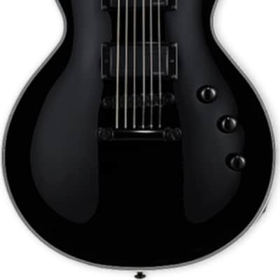 ESP LTD EC-1000S Electric Guitar, Ebony Fingerboard, Black image 2