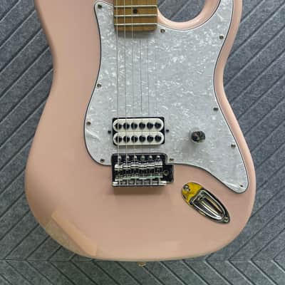 Harley Benton ST-62CC "Stink-182" SkunkWerx Inc. In-USA Fret Dress USA Stock Fast Ship Tom Delonge Blink UFO Dragonfire Shell Pink image 1