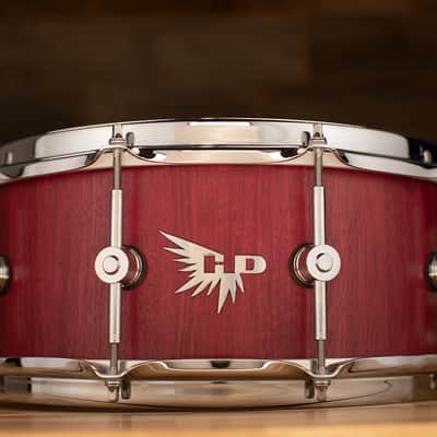 HENDRIX 14 X 6 ARCHETYPE STAVE SERIES PURPLE HEART SNARE DRUM, NATURAL SATIN image 1