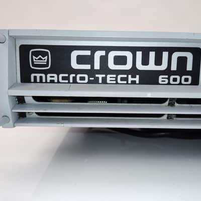 Crown Macro-Tecs 600 power amp 2000's - Silver Black imagen 2