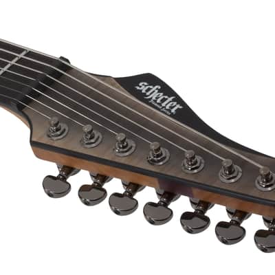 Schecter Banshee Mach-7 Evertune Electric Guitar. Fallout Burst image 12