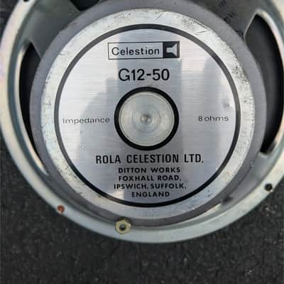 Celestion G12/50 12” Guitar Speaker (8 Ohms 50 watts) Late 1990s - Silver image 1