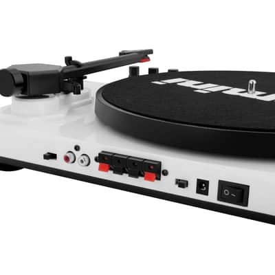 Gemini TT-900 Black White Bluetooth Stereo Vinyl Record Turntable System image 4