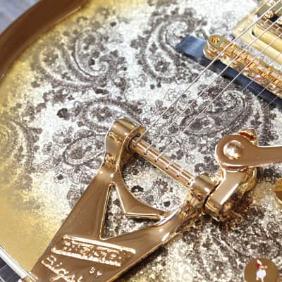 MINTY! 2024 Gretsch Limited Edition G6134-TG Electric Guitar Gold Paisley Penguin + COA OHSC image 7