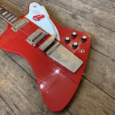 2022- 1963 Firebird V Reissue with Maestro Vibrola Light Aged Cardinal Red Murphy Lab image 14