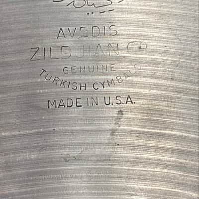 Zildjian 14" A. Zildjian '60s Stamp New Beat Hi-Hat Cymbals (Pair) 1963 - 1969 - Traditional image 4