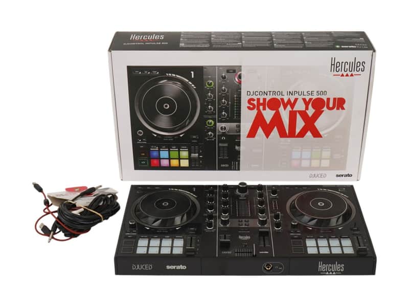 Hercules Inpulse 500 2-channel DJ Controller 2020 - Present - Black imagen 1