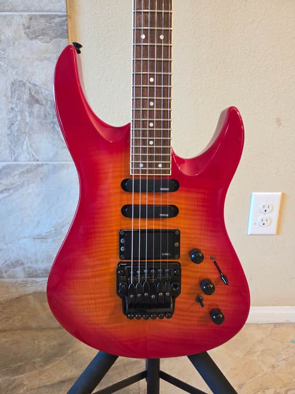 1991 Yamaha RGX 812J - Sunburst - Made in Japan Super Strat - Active Pickups - Extremely Rare - Only one in US image 1