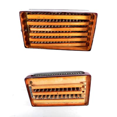 Rare Old/Vintage Top German Made Chromatic C System Button Accordion Hohner Artiste V - 120 bass + Brand New Petrof Straps - Golden Era image 20