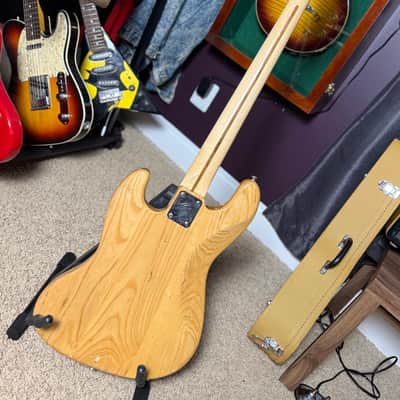 Vintage Fender 70’s Jazz Bass Natural Finish Maple & Pearl Blocks w/ OHSC Trades Welcome! 1973 / 1978 image 10