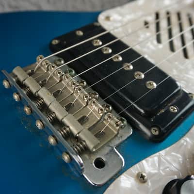 MarineRider Mosrite Ventures Model w/ Built In Amp - Blue Bild 13
