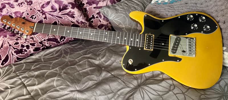 fender tele custom body 70's - nitro w/ roasted rosewood board neck image 1