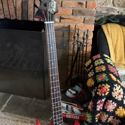 1990s BC Rich Warlock Bass - MIK - Rave Series - Red image 3