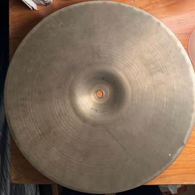 A. Zildjian 15” Hi-hat bottom single 1957-‘59 - Patina bronze 1557g! image 3