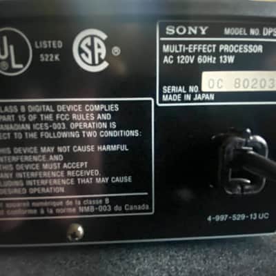 Sony DPS-V55 Multi-Effect Processor 1990s - Gray image 7