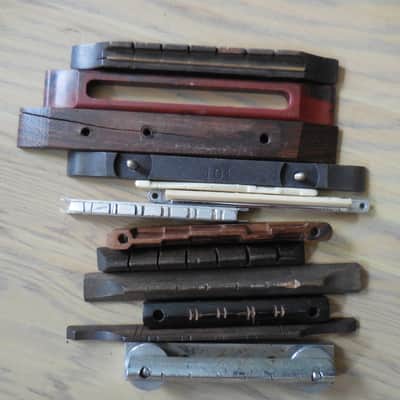 Vintage Bridge and Saddle Lot Kay, Teisco, 12+ Misc. PCS image 1