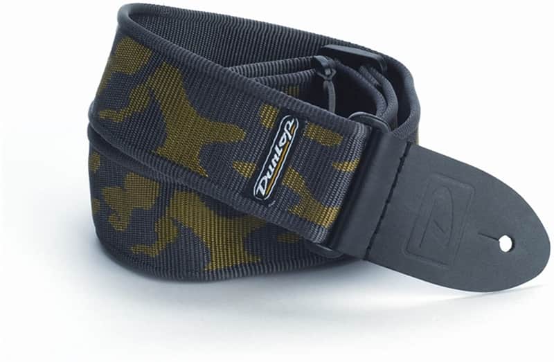 Dunlop D38-10OL Cammo Olive Guitar Strap image 1