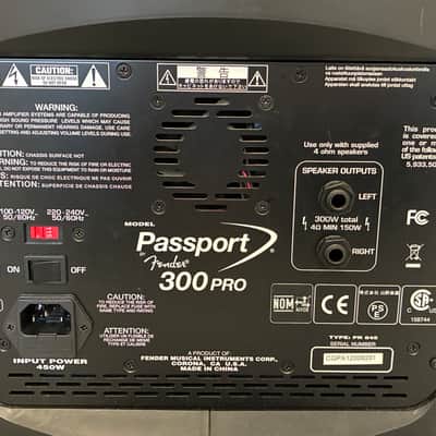 Fender Passport 300 Pro Portable 300w PA System 2010s - Black image 5