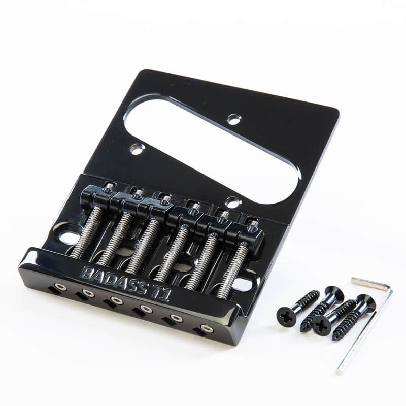 Badass Leo Quan Badass T1 Replacement Bridge for Telecaster - Black Finish - New