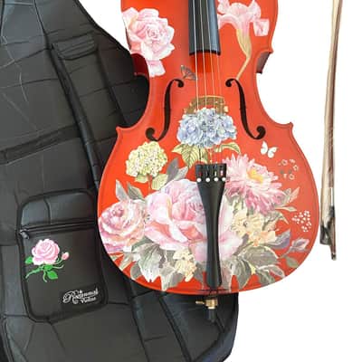 Floral Cello Outfit 3/4 Pearl fine tuners image 2