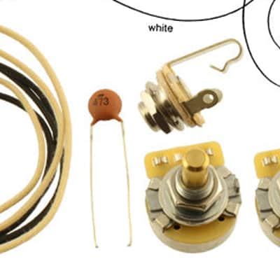 Allparts- EP-4129-000, Wiring Kit for Jazz Bass image 1