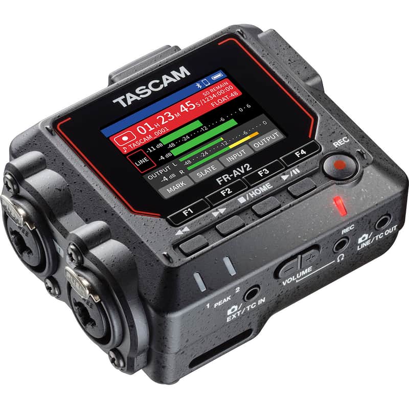 Tascam FR-AV2 32-Bit Float Field Recorder and Timecode Generator with Mixer image 1
