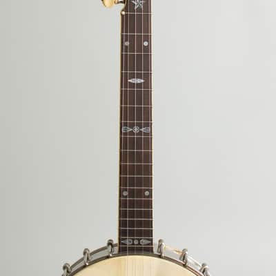 Fairbanks Senator No. 1 5 String Banjo (1905), ser. #23077, brown alligator chipboard case. image 14