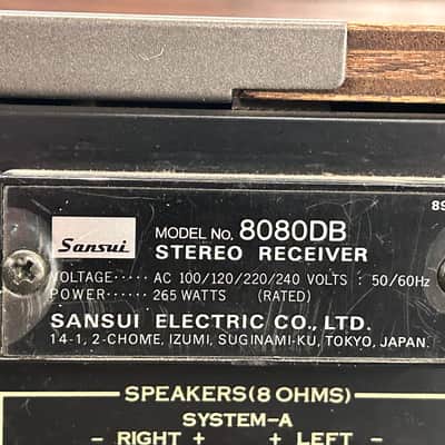 Sansui 8080DB Vintage Hi-Fi Receiver image 10