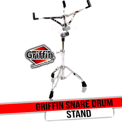 GRIFFIN Snare Drum Stand (Percussion TiltPro X Edition) – Double Braced Drum Hardware with Slip-Proof Gears & Basket Clamp for Snares, Toms & Practice Pads image 1